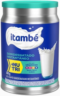 Leite em Pó Semidesnatado Instantâneo Itambé Nutri Vitaminas Lata 300g - imagem 1