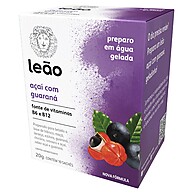 Vitamínico Leão Açaí e Guaraná – Energia Natural em 10 Sachês - imagem 1