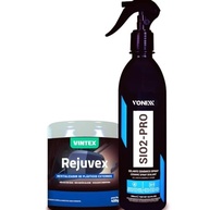 Kit Revitalizador Plástico Rejuvex Vonixx + Vitrificador Sio2-Pro: Renove e Proteja seu Carro! - imagem 2