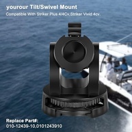 Suporte Inclinável/Giratório Garmin Striker Plus 4/4Cv, Vivid 4cv - Peça de Reposição 010-12439-10 - imagem 3