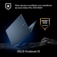 Notebook ASUS Vivobook 15, Intel Core i5, 16 GB, 512 GB SSD W11 Home, 15.6'' FHD, Quiet Blue -X1504VA-NJ1745W - imagem 4