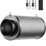 Filtro de Ar de Carbono VIVOSUN 15 cm com Carvão Australiano Premium - Controle Total de Odores para Cultivo Indoor - imagem 2