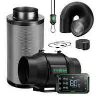 VIVOSUN Smart Air Filtration PRO T6 Kit 6" + AeroZesh T6 Fan + WiFi Controller - Sistema Completo de Ventilação e Filtração para Cultivo Indoor - imagem 2