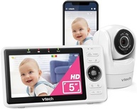 Monitor de Bebê WiFi VTech VM901 com Câmera Full HD, Visão Noturna e Controle Remoto - imagem 2