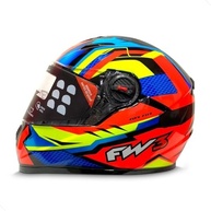 Capacete Fox GTX Laranja Fechado com Óculos Integrado - Segurança e Estilo para Você! - imagem 2