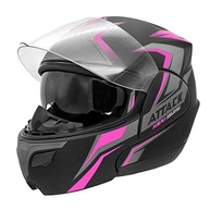 Capacete Robocop Pro Tork New Attack HSA Preto e Rosa: Estilo e Segurança para Você! - imagem 5