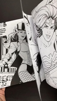 Livro de Colorir Antiestresse Liga da Justiça: Liberte o Herói em Você! - imagem 3