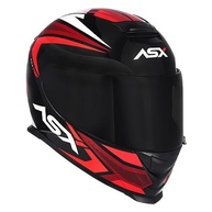 Capacete ASX Eagle Street Moto Esportivo Preto e Vermelho - Segurança e Estilo para Você! - imagem 3