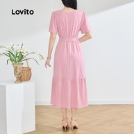 Vestido de Renda Lovito: Elegância Rosa para Você! - imagem 2