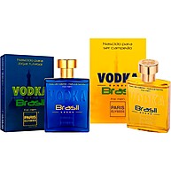 Vodka Brasil Azul e Amarelo 100ml – Kit Paris Elysees - imagem 1