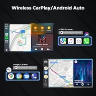 Tela Carplay 23cm Volam: Netflix, YouTube, Câmera 1080p e Android Auto Sem Fio - imagem 4