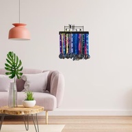 Quadro Decorativo MDF Preto com Porta Medalhas - Vôlei e Esportes - imagem 5