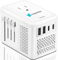 Conversor de Voltagem Mapambo 220V para 110V com 3 USB-A e 1 USB-C: Adaptador Universal para Secador de Cabelo e Viagens Internacionais - imagem 2
