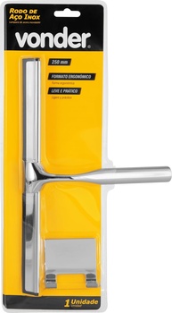 Rodo de Aço Inox Vonder 250mm - Limpeza Profissional com Durabilidade e Design - imagem 1