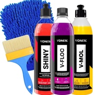 Kit V-Mol 500ml Vonixx V-Floc 500ml Vonixx Shiny 500ml Vonixx e Acessórios Karbox - imagem 1