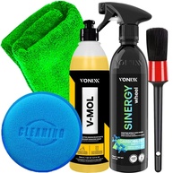 Kit Completo Lavagem Desincrustante V-Mol e Coating Sinergy Wheel Vonixx + Acessórios Karbox - imagem 1