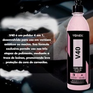 Kit Polimento 4 em 1 V40 Vonixx + Boina Híbrida Karbox 3" - Brilho Profissional! - imagem 3