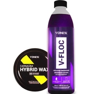 Kit Essencial Vonixx: Shampoo V-Floc 500ml + Carnaúba Hybrid Cleaner 240ml para Brilho e Proteção Duradoura - imagem 1