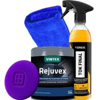 Kit Completo Cera Carnaúba Tok Final Vonixx + Revitalizador Rejuvex - Brilho e Proteção Duradoura - imagem 1