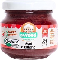 Da Vovó, Papinha infantil de Frutas, 100% Fruta, Orgânica, Sabor Açaí e Banana, 100ml - imagem 1