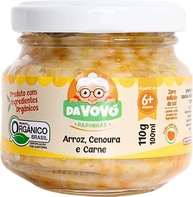 Da Vovó, Papinha Infantil, Linha +6, Orgânica, Sabor Arroz, Cenoura e Carne, 100ml - imagem 1