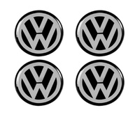 Emblema Resinado Preto/Prata 48mm - Calota Central para VW Gol, Fox, Voyage e Mais - imagem 2