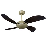 Ventilador de Teto Ouro 4 Pás Volare VR42 Pétalo Palmae Tabaco 127V - Estilo e Conforto com Design Exclusivo - imagem 1
