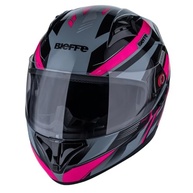 Capacete Moto Fechado Bieffe B-40 Vtour Cinza Moon/Pink 58 - Segurança e Estilo para Sua Pilotagem - imagem 3