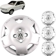 Jogo 4 Calotas Aro 13 VW Gol G3/G4 (2000-2014) Grid GR060CA com Adesivo Resinado Logo VW - imagem 2