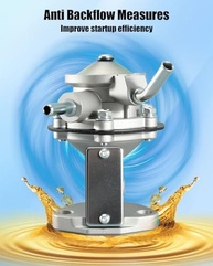 Bomba de Combustível Mecânica para VW Beetle, Karmann Ghia e Transporter (1966-1970) | Substitui MF0075 SP1198MP - imagem 4