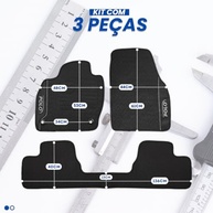 Conjunto 3 Tapetes Emborrachados Premium para VW Polo 2018-2024 | Proteção Total e Estilo - imagem 3