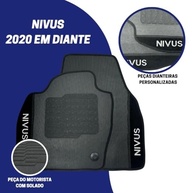 Jogo de Tapetes Automotivos Emborrachados Premium para VW Nivus 2020-2024 | 3 Peças com Bordado Exclusivo - imagem 5