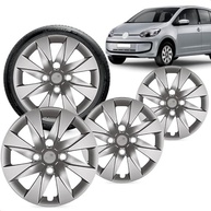 Kit 4 Calotas Aro 13 Prata Grid para VW Up! 2015 - Cubo Baixo e Fixação por Parafusos - imagem 2
