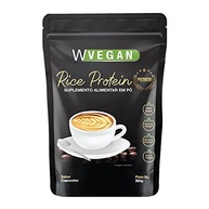 W Vegan Rice Protein Premium 900G Embalagem Refil Wvegan Sabor Capuccino Vegano Proteina De Arroz - imagem 3