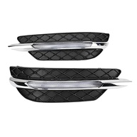 Kit 2 Molduras DRL para Farol de Neblina Mercedes Classe C W204 (2011-2013) - Design Dourado Luminação - imagem 4