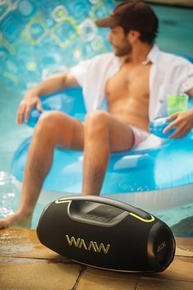 Caixa de Som WAAW by ALOK HYPERBOOM 1000: Som Potente, Bluetooth, 180W RMS e à Prova D'Água - imagem 4