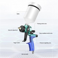 WALFRONT Ferramenta de Pulverização de HVLP Com 1,3 Mm de Bico de 600 Ml de Copo de Tinta de Tinta de Spray de Ar para Mobiliário para Mobiliário Pintura de Parede de Manutenção de Carros - imagem 5