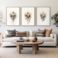 Jesus Canvas Wall Art - Sagrado Coração de Jesus | Decoração Religiosa para Quarto e Sala - imagem 5