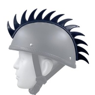 Peruca Mohawk Punk Warhawk para Capacete: Estilo Radical para Moto, Skate e Bike! - imagem 2