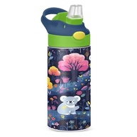 Garrafa Infantil Wassud com Palha - 355ml Coala Adorável em Aço Inox Isolado - imagem 2