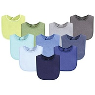 Hudson Baby Unisex Baby Drooler Bib With Waterproof Lining - imagem 2