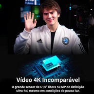 Webcams 4K Tiny 2 com controle de voz PTZ, rastreamento AI multimodo e foco automático, câmera web com sensor de 1/1,5", controle por gestos,OBSBOT 60 FPS, Adequado para go-pro/logi-tech/computador - imagem 4
