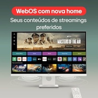 Monitor LG MyView Smart - Tela IPS 27", WebOS, ThinQ Home, Air Play, Screen Share, Bluetooth, – 27SR73U-W - imagem 4