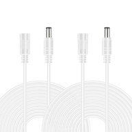 Wefomey Cabo Extensor DC 3m 5.5x2.1mm Universal 12V para Câmeras de Segurança (Pacote com 2) - imagem 1