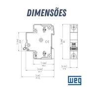 Disjuntor Unipolar Weg 16A MDW-C16: Proteção Essencial e Confiável para sua Instalação Elétrica - imagem 3