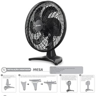 Ventilador Oscilante Dominá 50cm Mesa Preto Bivolt com Motor WEG - Silencioso e Potente - imagem 3