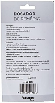 Dosador de Remédio Western CS-15R 20ml – Praticidade e Segurança na Medida Certa - imagem 3
