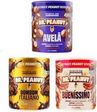 Kit 3x Pasta de Amendoim 600g Whey Protein - Dr Peanut AVELA+BOMBOM ITALIANO+BUENISSIMO - imagem 2
