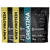 Whey + Creatina: Kit Ganho de Massa 100% Importado - imagem 1
