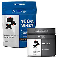Whey + Creatina Max Titanium: Suplemento Ideal para Hipertrofia - imagem 1